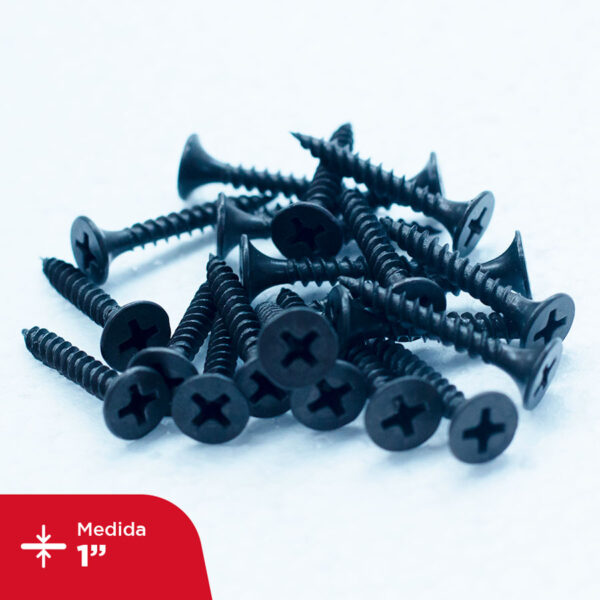 Ciento de tornillo de 1" punta fina