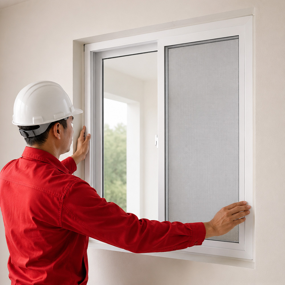 Ventana PVC Corrediza 2 Hojas S56 - 1 x 1 Metros - Imagen 2